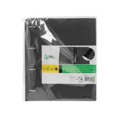CARPETA LIDERPAPEL 4 ANILLAS REDONDAS 25 MM POLIPROPILENO DIN A4 ULTRA COMPACTA CON LOMO EXTENSIBLE 4 CM NEGRO