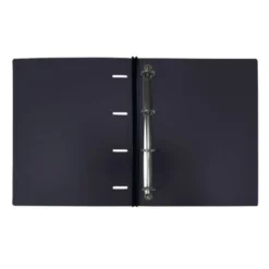 CARPETA LIDERPAPEL 4 ANILLAS REDONDAS 25 MM POLIPROPILENO DIN A4 ULTRA COMPACTA CON LOMO EXTENSIBLE 4 CM NEGRO