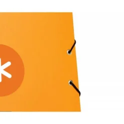 CARPETA LIDERPAPEL ANTARTIK GOMAS A4 3 SOLAPAS CARTON FORRADO COLOR MOSTAZA