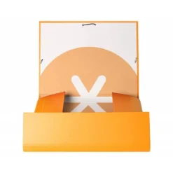 CARPETA LIDERPAPEL ANTARTIK GOMAS A4 3 SOLAPAS CARTON FORRADO COLOR MOSTAZA