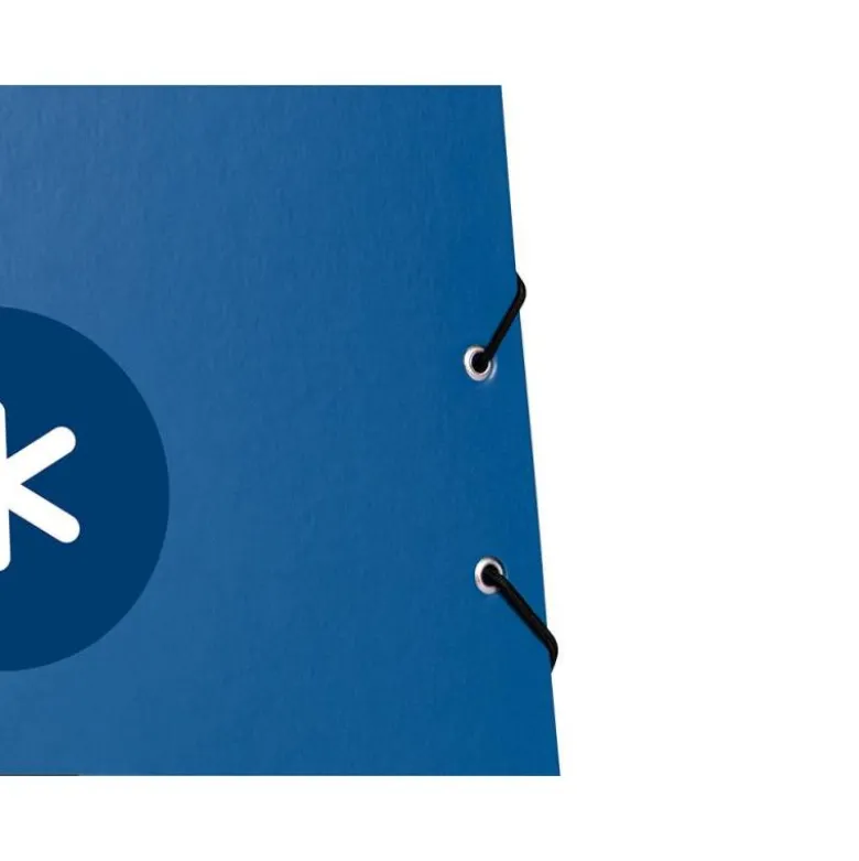CARPETA LIDERPAPEL ANTARTIK GOMAS DIN A4 3 SOLAPAS CARTON FORRADO COLOR AZUL