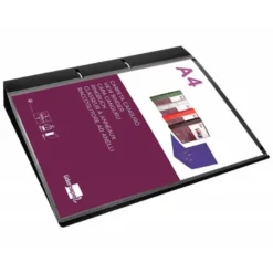 CARPETA LIDERPAPEL CANGURO 2 ANILLAS 40 MM MIXTAS POLIPROPILENO DIN A4 NEGRO