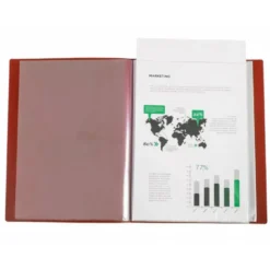 CARPETA LIDERPAPEL DIN A4 COLOR ROJO POLIPROPILENO