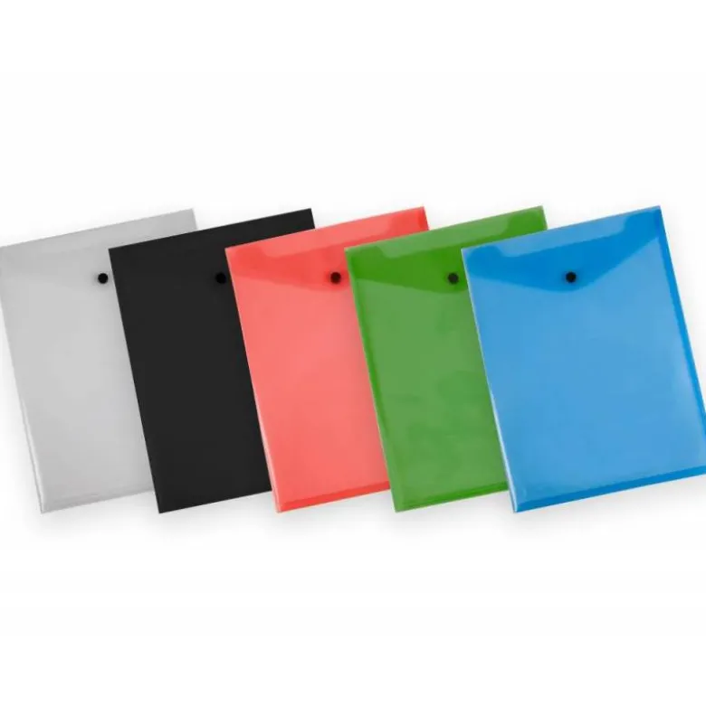 CARPETA LIDERPAPEL DOSSIER BROCHE POLIPROPILENO DIN A4 FORMATO VERTICAL CON FUELLE NEGRO
