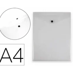 CARPETA LIDERPAPEL DOSSIER BROCHE POLIPROPILENO DIN A4 FORMATO VERTICAL CON FUELLE TRANSPARENTE