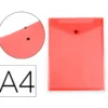 CARPETA LIDERPAPEL DOSSIER BROCHE POLIPROPILENO DIN A4 FORMATO VERTICAL CON FUELLE ROJO