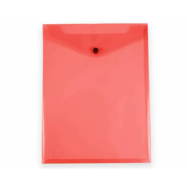 CARPETA LIDERPAPEL DOSSIER BROCHE POLIPROPILENO DIN A4 FORMATO VERTICAL CON FUELLE ROJO