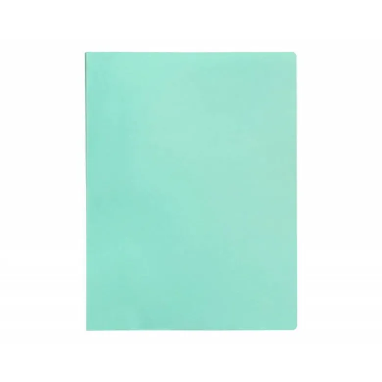 CARPETA LIDERPAPEL ESCAPARATE 80 FUNDAS POLIPROPILENO DIN A4 VERDE MANZANA OPACO
