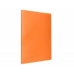 CARPETA LIDERPAPEL ESCAPARATE 80 FUNDAS POLIPROPILENO DIN A4 NARANJA FLUOR OPACO