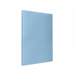 CARPETA LIDERPAPEL ESCAPARATE 80 FUNDAS POLIPROPILENO DIN A4 CELESTE OPACO