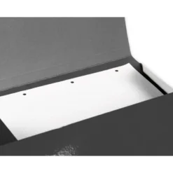 CARPETA LIDERPAPEL GOMAS FOLIO 3 SOLAPAS CARTON PLASTIFICADO COLOR NEGRO