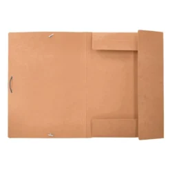 CARPETA LIDERPAPEL GOMAS DIN A4+ COLOR KRAFT MARRON CARTULINA
