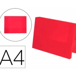 CARPETA LIDERPAPEL PORTADOCUMENTOS LOMO 50 MM DIN A4 POLIPROPILENO COLOR ROJO