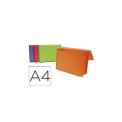 CARPETA LIDERPAPEL PORTADOCUMENTOS POLIPROPILENO DIN A4 COLORES SURTIDOS
