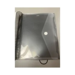 CARPETA PARDO ESCAPARATE CON ESPIRAL 80 FUNDAS FOLIO PERSONALIZABLE COLOR NEGRO