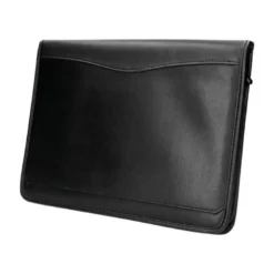 CARPETA PORTAFOLIOS CREMALLERA CON BOLSA PARA MOVIL Y TARJETERO COLOR NEGRO 260X355 MM