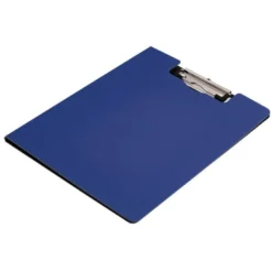 CARPETA Q-CONNECT MINICLIP SUPERIOR DIN A4 PLASTICO 50% RECICLADO AZUL GROSOR 2,1 MM