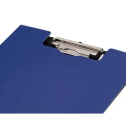 CARPETA Q-CONNECT MINICLIP SUPERIOR DIN A4 PLASTICO 50% RECICLADO AZUL GROSOR 2,1 MM