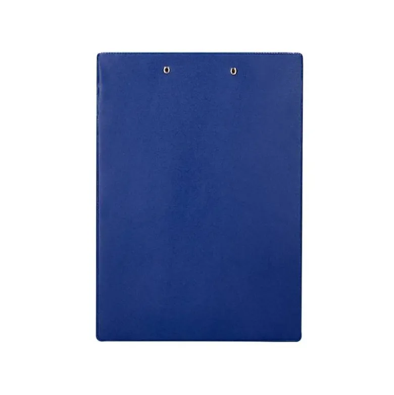 CARPETA Q-CONNECT MINICLIP SUPERIOR DIN A4 PLASTICO 50% RECICLADO AZUL GROSOR 2,1 MM