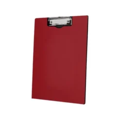 CARPETA Q-CONNECT MINICLIP SUPERIOR DIN A4 PLASTICO 50% RECICLADO ROJO GROSOR 2,1 MM