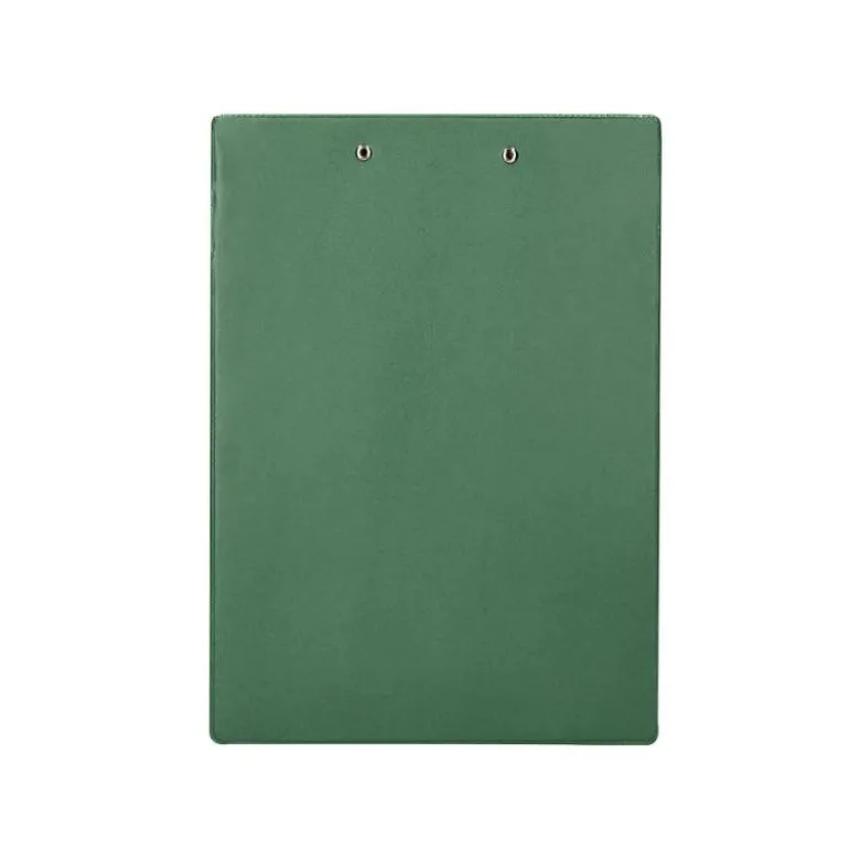 CARPETA Q-CONNECT MINICLIP SUPERIOR DIN A4 PLASTICO 50% RECICLADO VERDE OLIVA GROSOR 2,1 MM