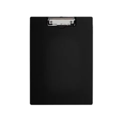 CARPETA Q-CONNECT MINICLIP SUPERIOR DIN A4 PLASTICO 50% RECICLADO NEGRO GROSOR 2,1 MM