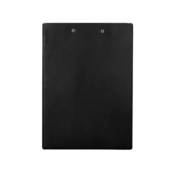 CARPETA Q-CONNECT MINICLIP SUPERIOR DIN A4 PLASTICO 50% RECICLADO NEGRO GROSOR 2,1 MM