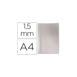 Carpeta termica GBC Pvc y cartulina color blanco 1,5 mm pack 100 unidades