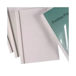 Carpeta termica GBC Pvc y cartulina color blanco 6 mm pack 100 unidades