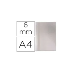 Carpeta termica GBC Pvc y cartulina color blanco 6 mm pack 100 unidades
