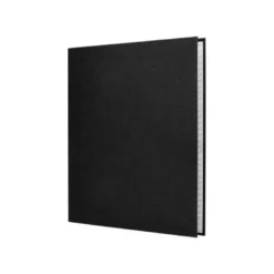 Carpeta 4 anillas carton forrado Liderpapel Paper Coat lomo 40 mm negro