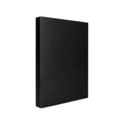 Carpeta 4 anillas carton forrado Liderpapel Paper Coat lomo 40 mm negro