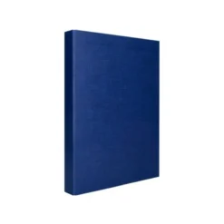 Carpeta 4 anillas carton forrado mixtas Liderpapel Paper Coat lomo 40 mm azul