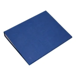 Carpeta 4 anillas carton forrado mixtas Liderpapel Paper Coat lomo 40 mm azul