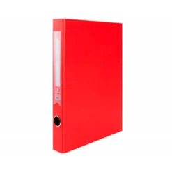 Carpeta anillas carton forrado Liderpapel Paper Coat Documenta lomo 40 mm rojo