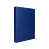 Carpeta 4 anillas carton forrado Liderpapel Paper Coat lomo 60 mm azul