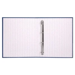 Carpeta 4 anillas carton forrado Liderpapel Paper Coat lomo 60 mm azul