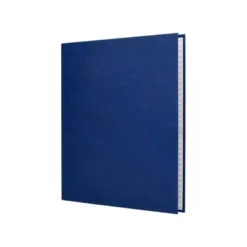 Carpeta 4 anillas carton forrado Liderpapel Paper Coat lomo 60 mm azul