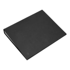 Carpeta 4 anillas carton forrado Liderpapel Paper Coat lomo 60 mm negro