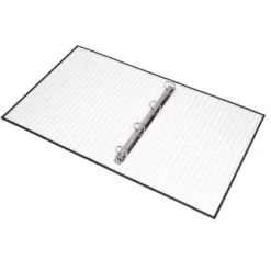 Carpeta 4 anillas carton forrado Liderpapel Paper Coat lomo 60 mm negro