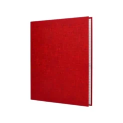 Carpeta 4 anillas carton forrado Liderpapel Paper Coat lomo 40 mm rojo