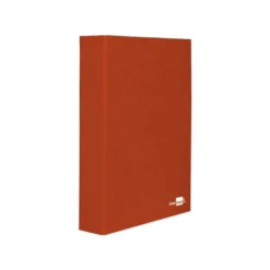Carpeta 4 anillas carton forrado Liderpapel Paper Coat lomo 40 mm rojo