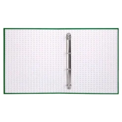 Carpeta 4 anillas carton forrado Liderpapel Paper Coat lomo 40 mm verde