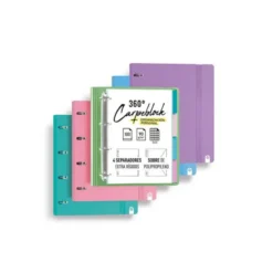 CARPETA 4 ANILLAS DE 35 MM CARCHIVO DIN A4 POLIPROPILENO CON RECAMBIO SOFT FOAM STYLE