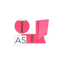 Carpeta 4 Anillas Liderpapel A5 Color Fucsia 25 mm