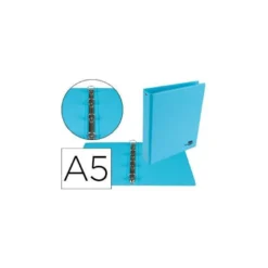 Carpeta 4 Anillas Liderpapel A5 Color Azul 25 mm