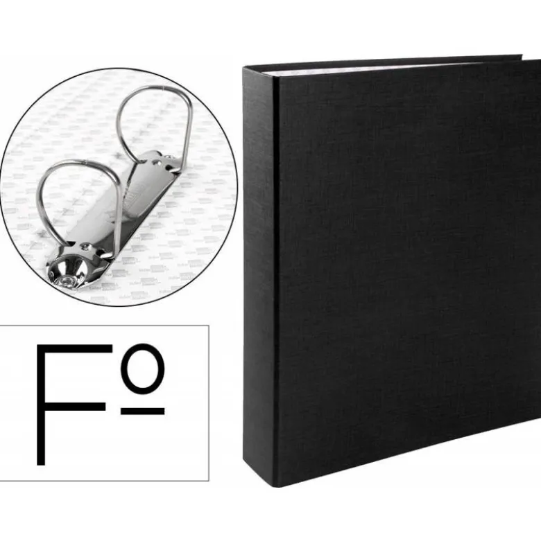 Carpeta 2anillas 40mm Folio marca Liderpapel Negro