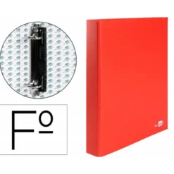 Carpeta 2anillas 25mm Folio marca Liderpapel Rojo