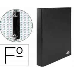 Carpeta 2anillas 25mm Folio marca Liderpapel Negro