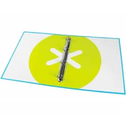 Carpeta 4 anillas 25mm Liderpapel Antartik A4 color azul carton forrado